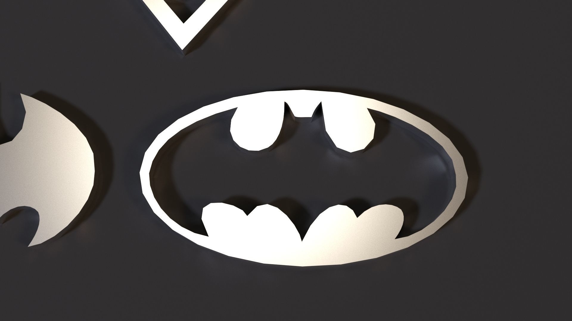 Superhero icons 3D print model_4