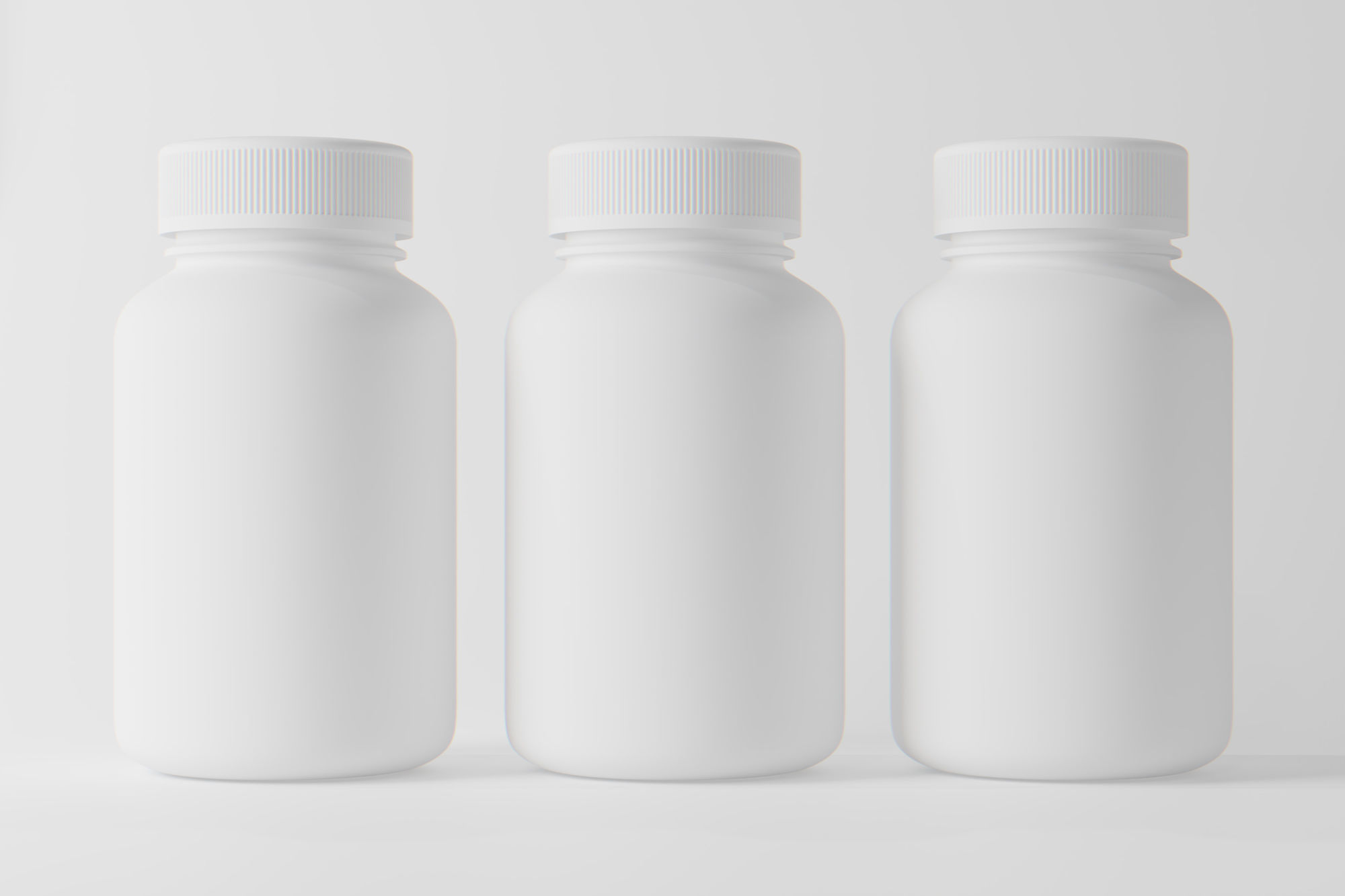 Clear Plastic Medicine bottle 3D model 3D model_1
