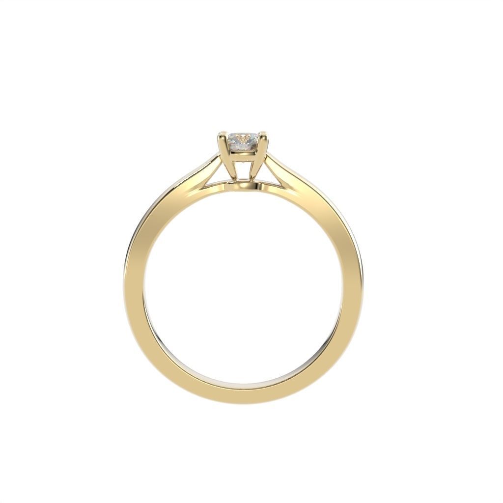 Solitaire rings c style N9 3D print model_41
