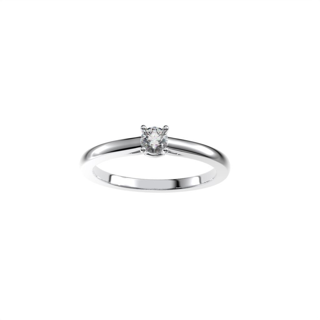 Solitaire rings c style N9 3D print model_34