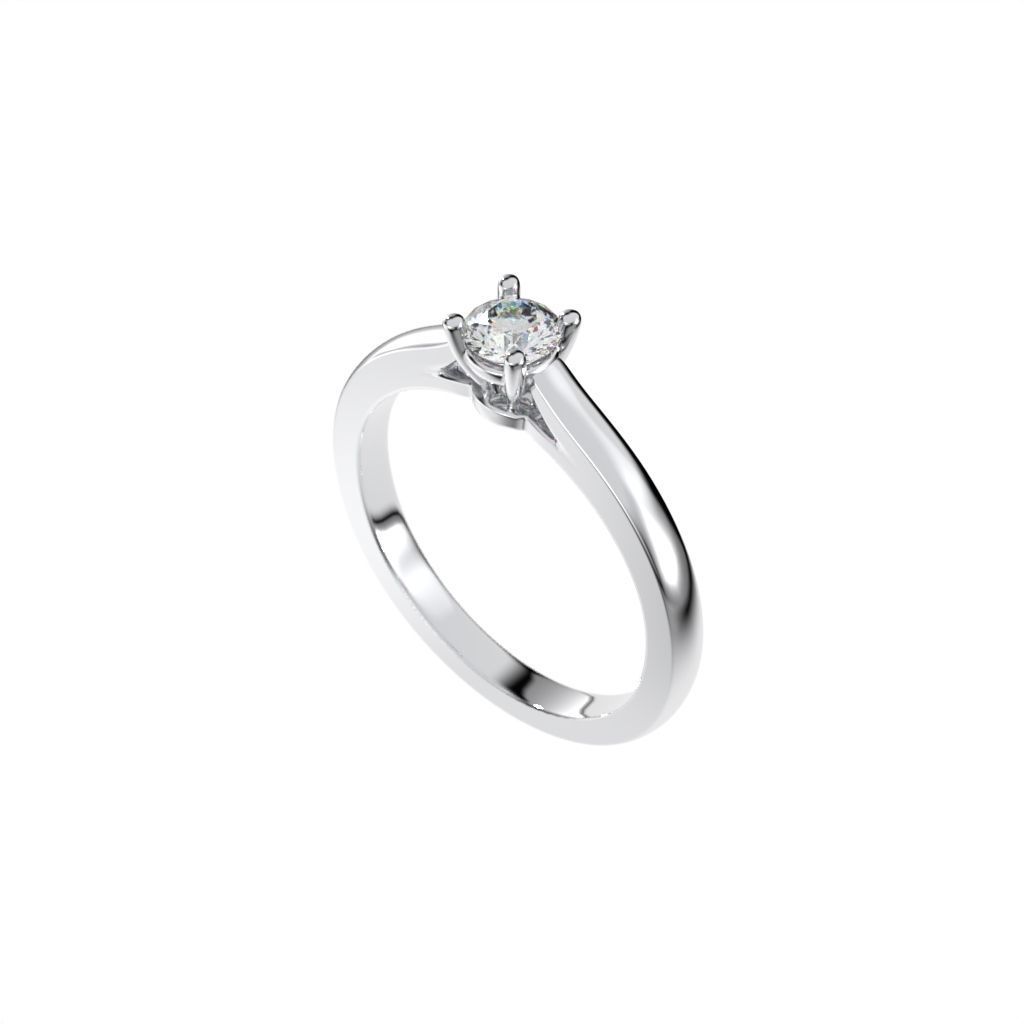 Solitaire rings c style N9 3D print model_19