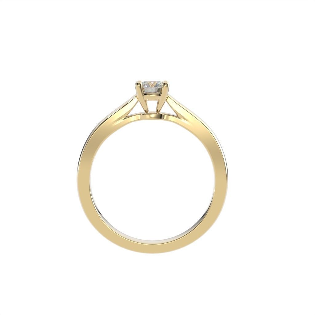 Solitaire rings c style N9 3D print model_38