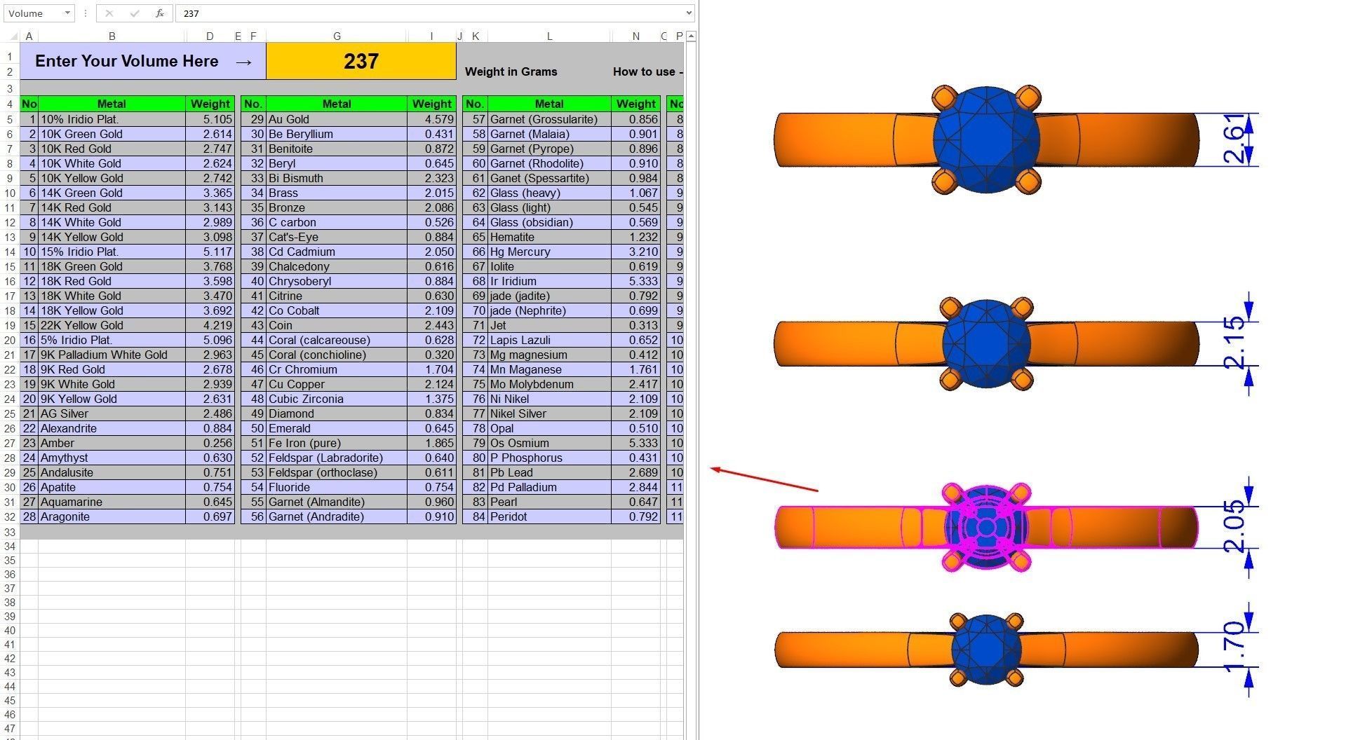 Solitaire rings c style N9 3D print model_6