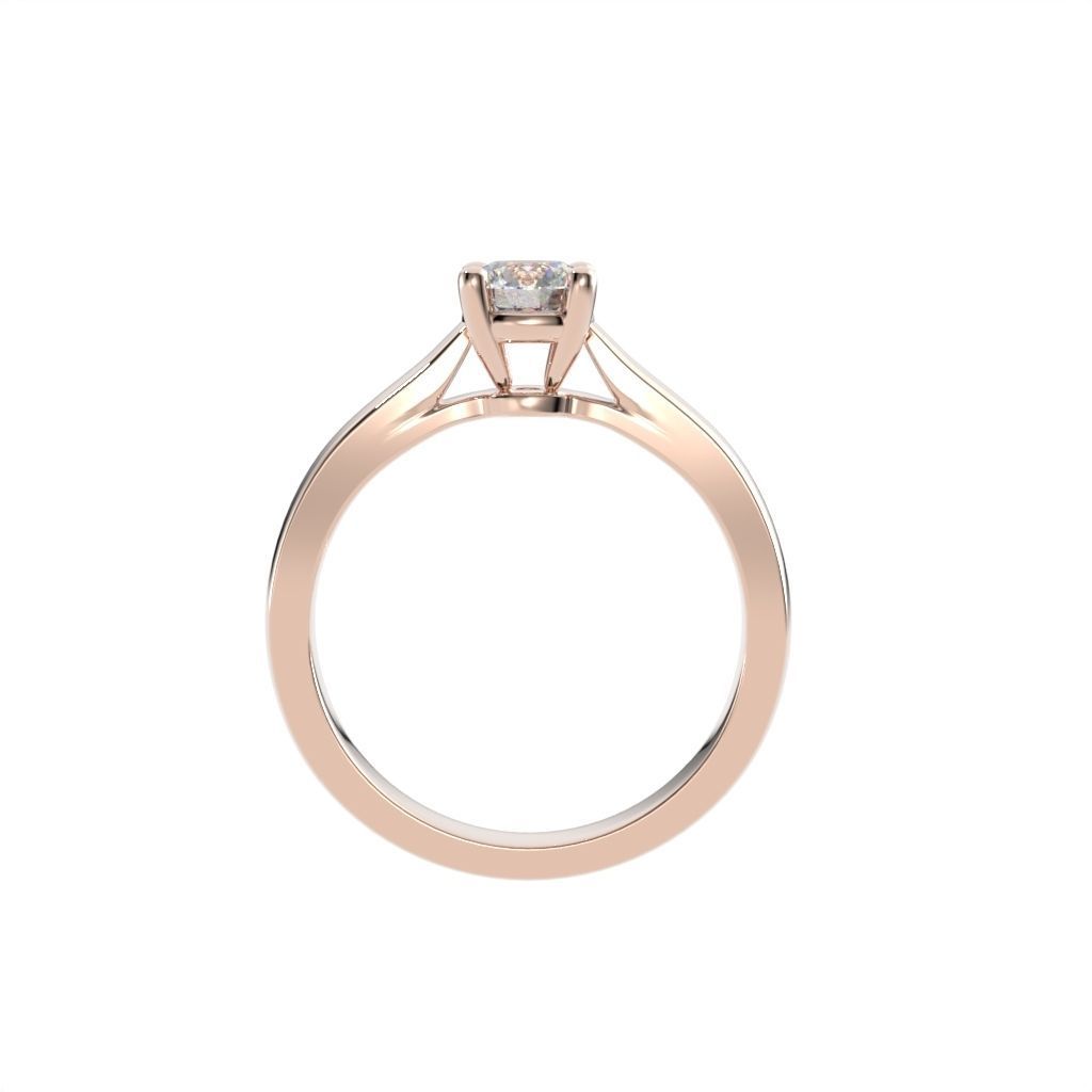 Solitaire rings c style N9 3D print model_36