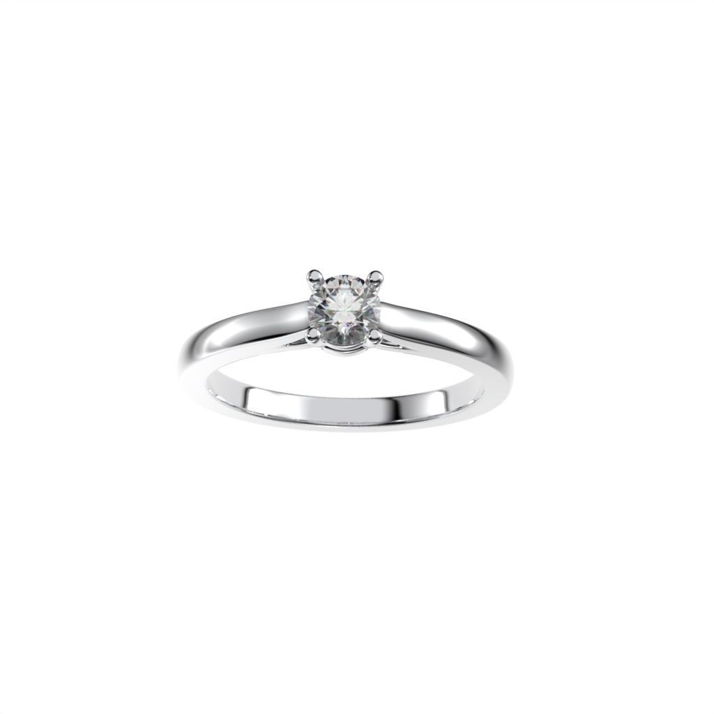 Solitaire rings c style N9 3D print model_31