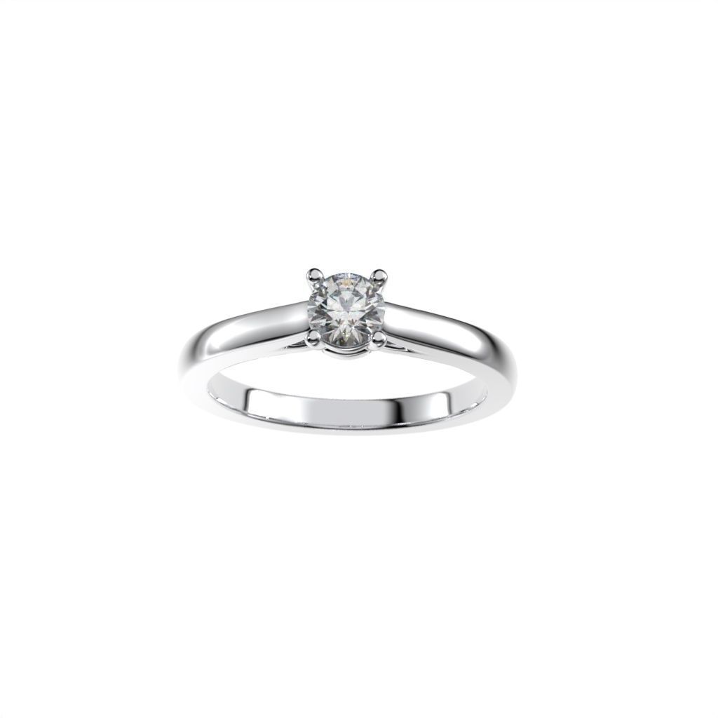 Solitaire rings c style N9 3D print model_28