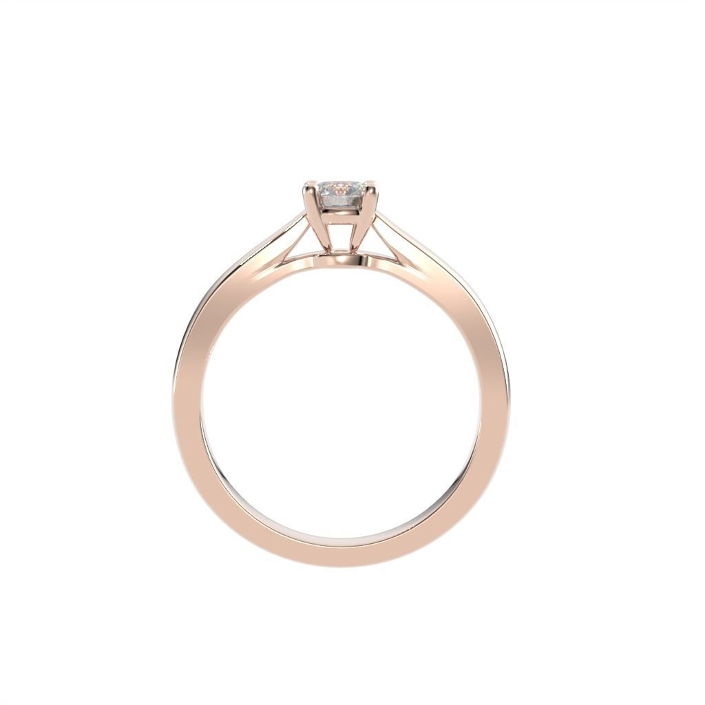 Solitaire rings c style N9 3D print model_39