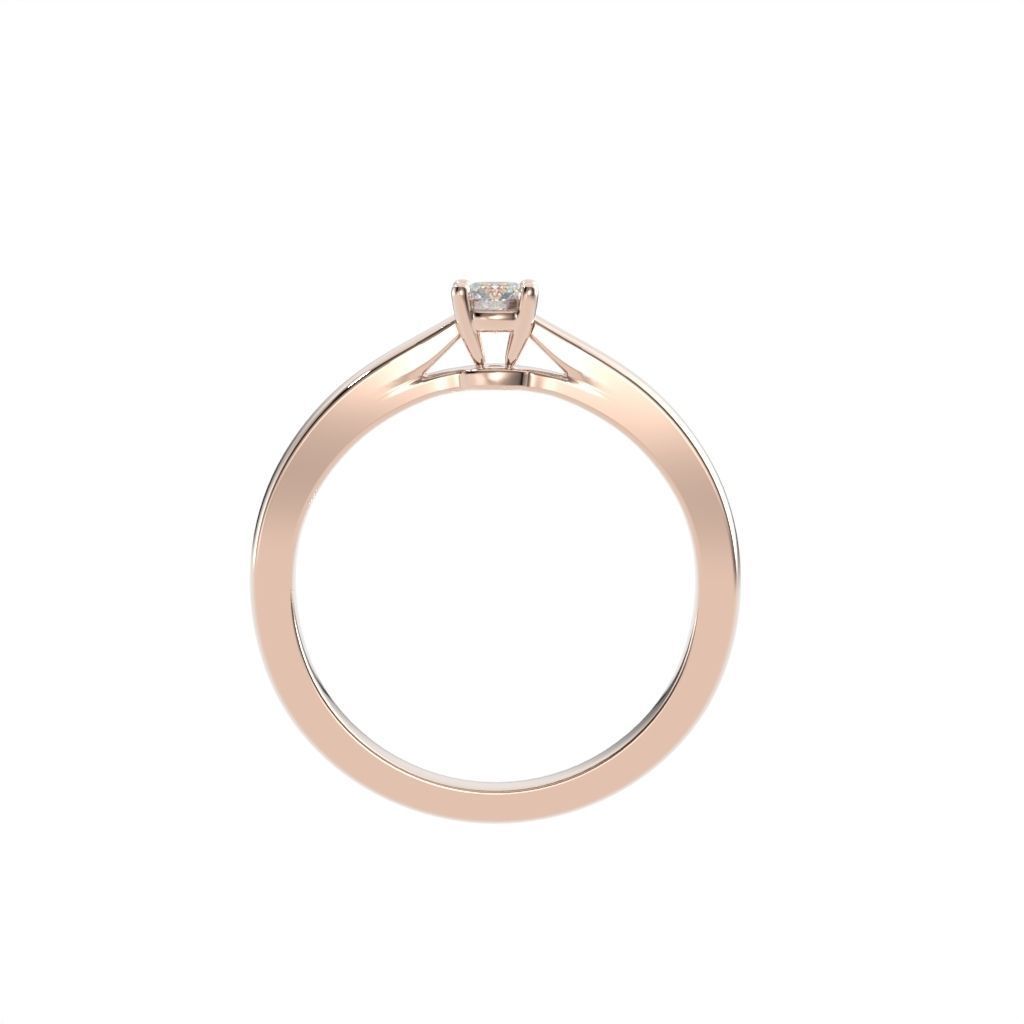 Solitaire rings c style N9 3D print model_45