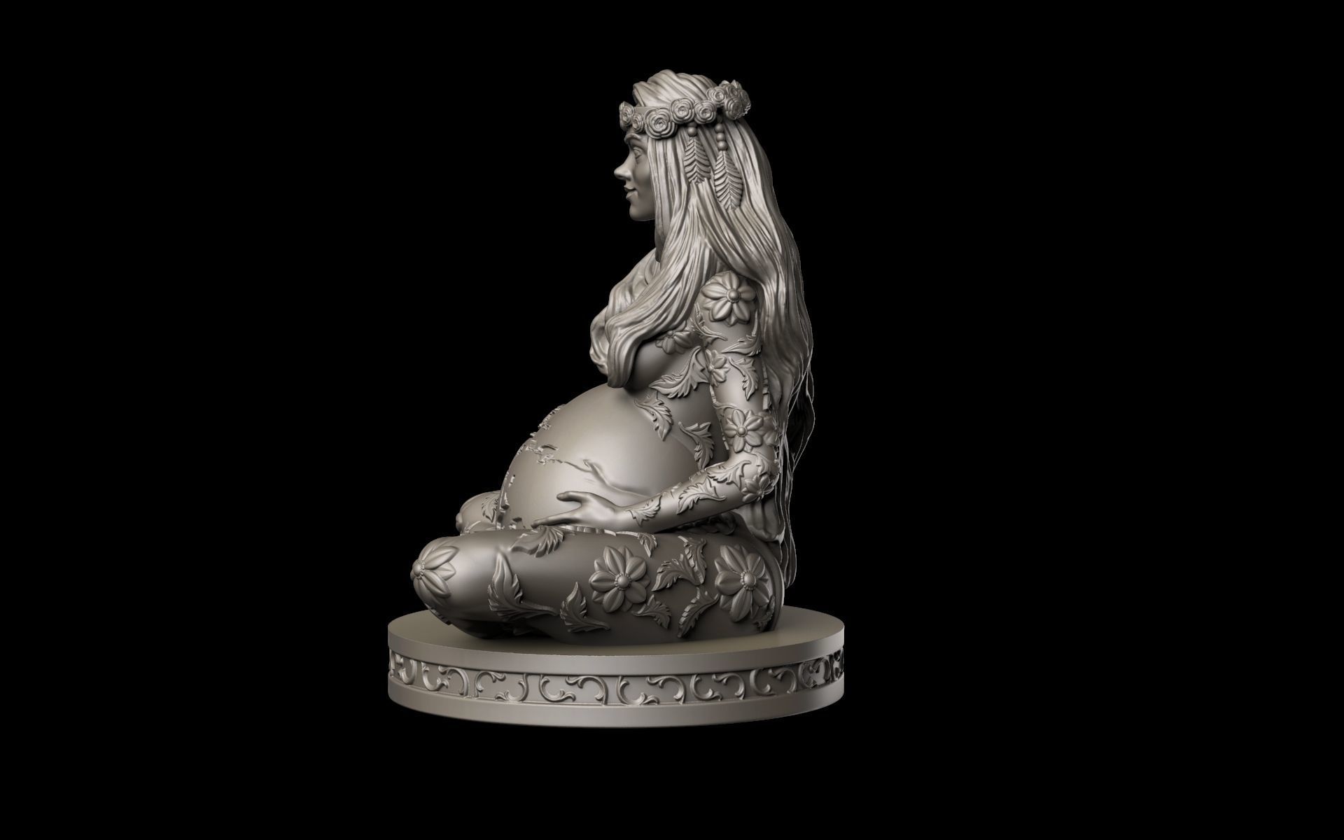 Gaia Mother Earth 3D print model_3