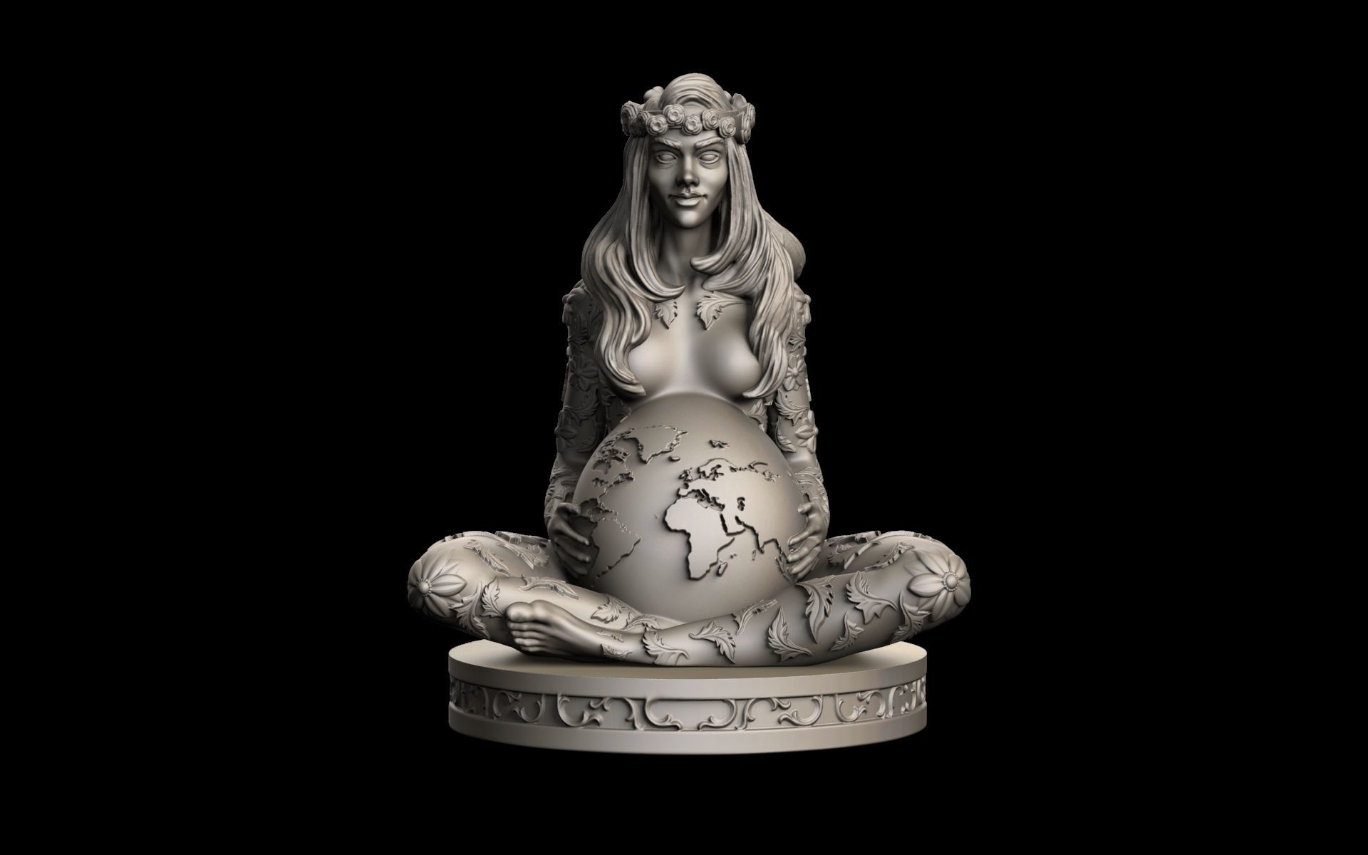 Gaia Mother Earth 3D print model_1