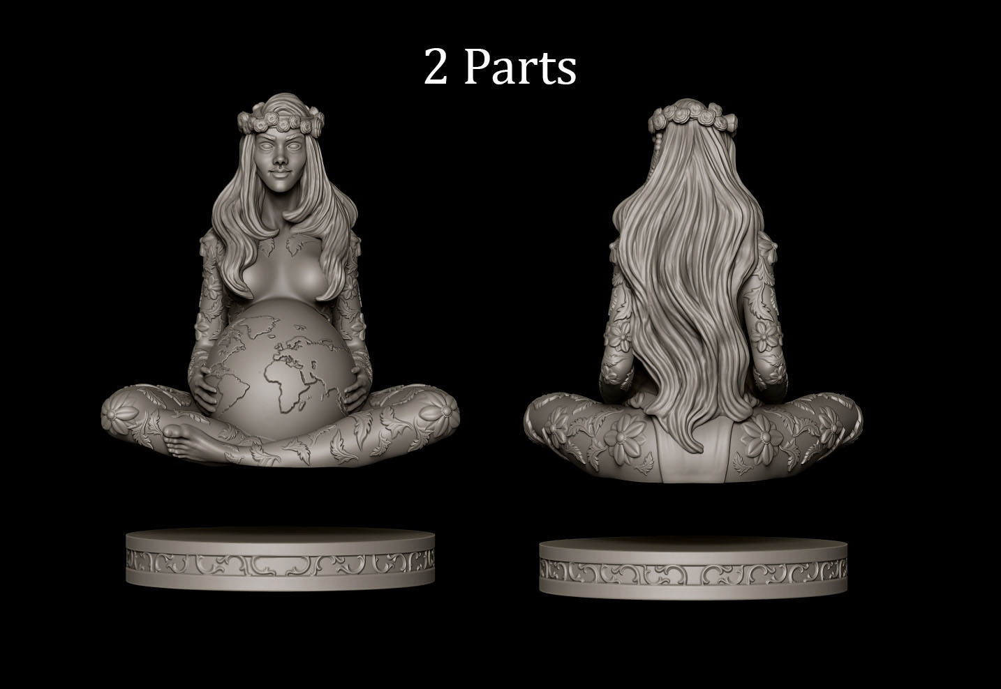 Gaia Mother Earth 3D print model_6