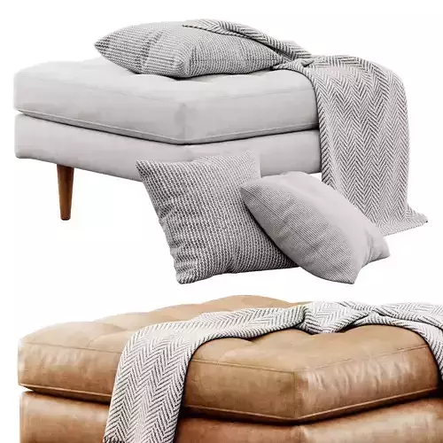 Napa Ottoman by Poly and Bark