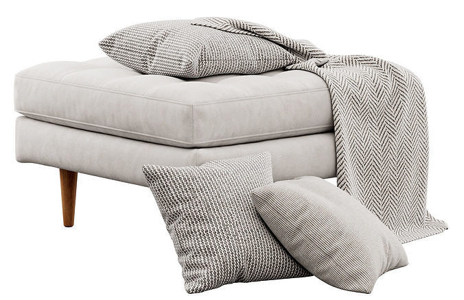Napa Ottoman by Poly and Bark 3D model 7