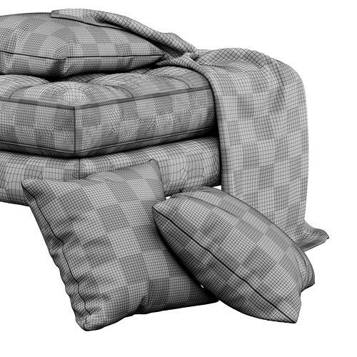Napa Ottoman by Poly and Bark 3D model 5