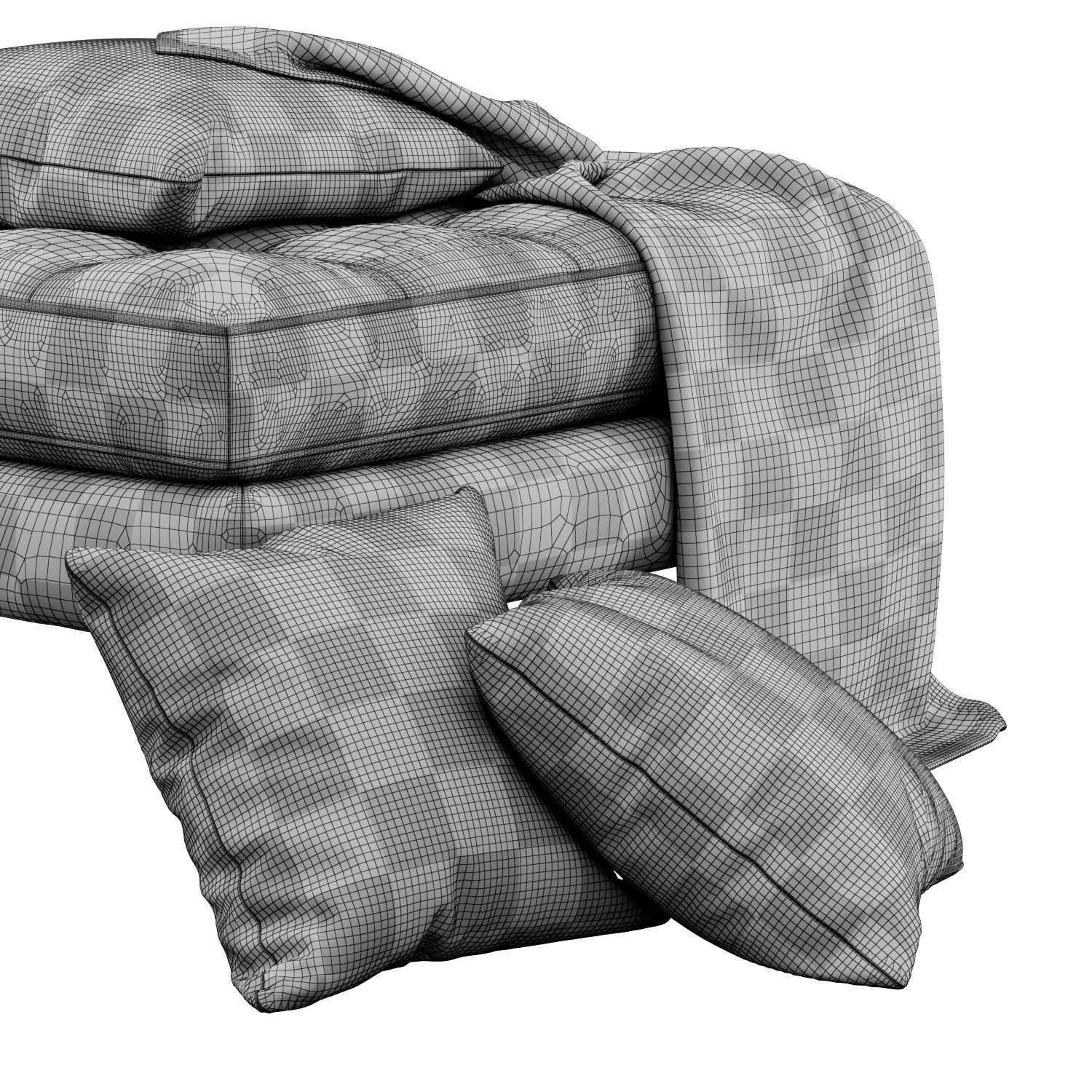 Napa Ottoman by Poly and Bark 3D model_4