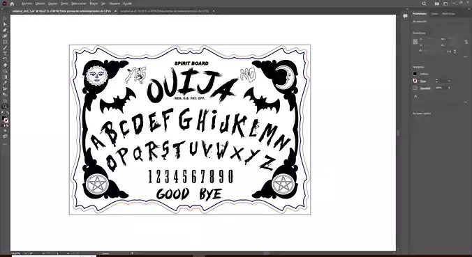 Tabla espiritista Ouija Spirit Board ouija