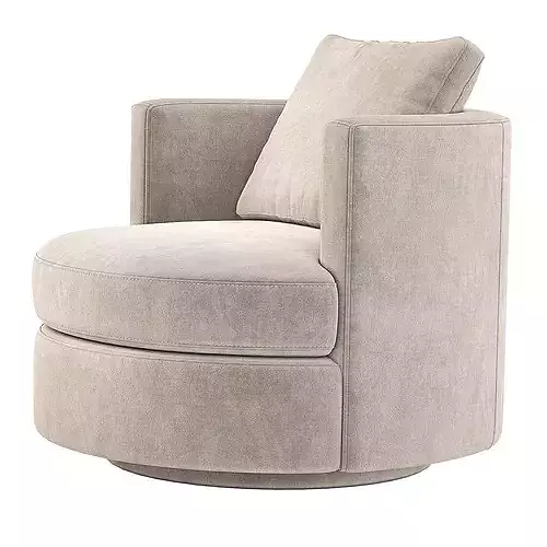 Wren Swivel Chair Restoration Hardware RH 3D model 7