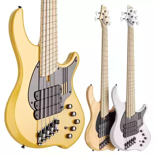 5 String Dingwall Bass Guitar 3d Model 3D model