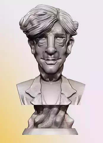NEIL GAIMAN BUST