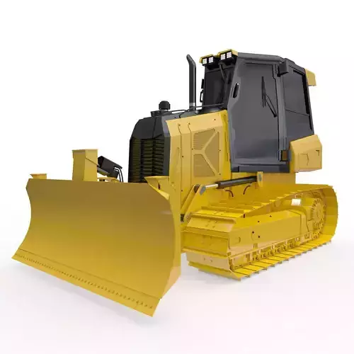 Bulldozer Small Rigged 3D model