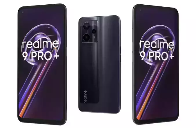 Realme 9 Pro Plus Black 3D model