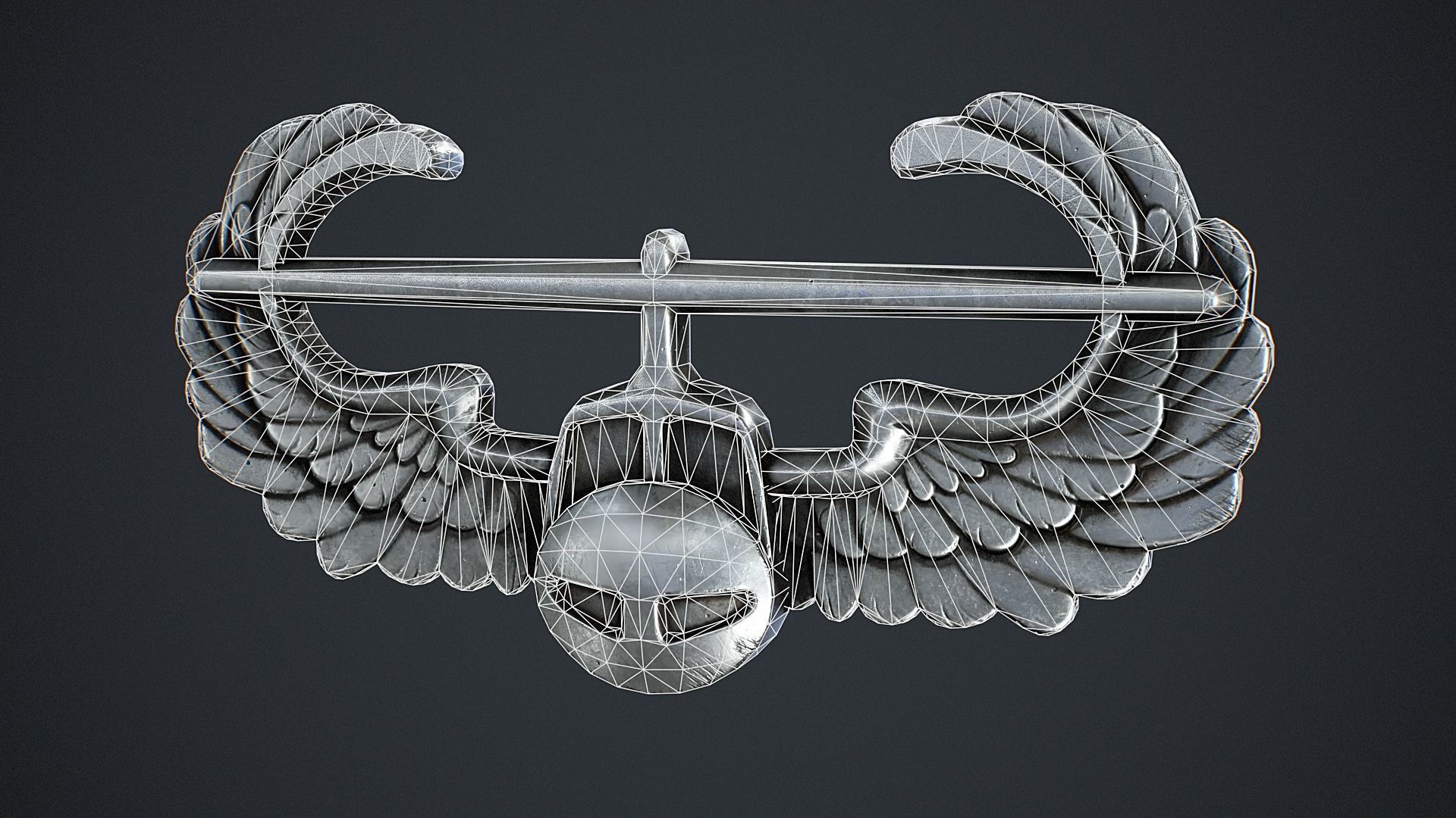 3D model Air Assault Badge VR / AR / low-poly | CGTrader