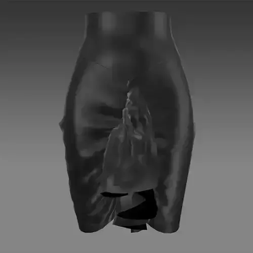 SKIRT LEATHER SHINE BLACK COLOR ELEGANCE 