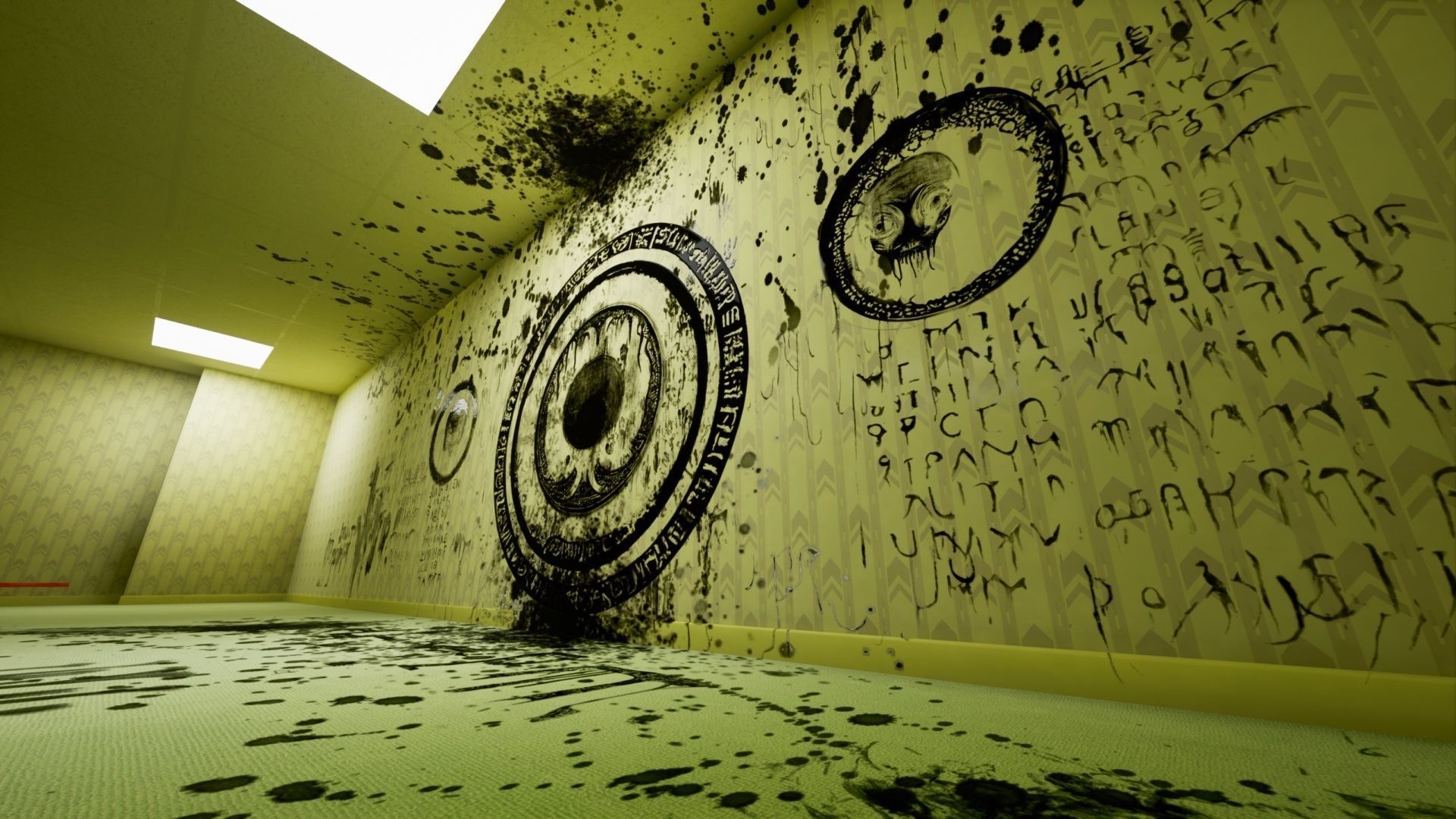 Backrooms Found Footage Horror Game Template - Unreal Engine Low-poly 3D model_10