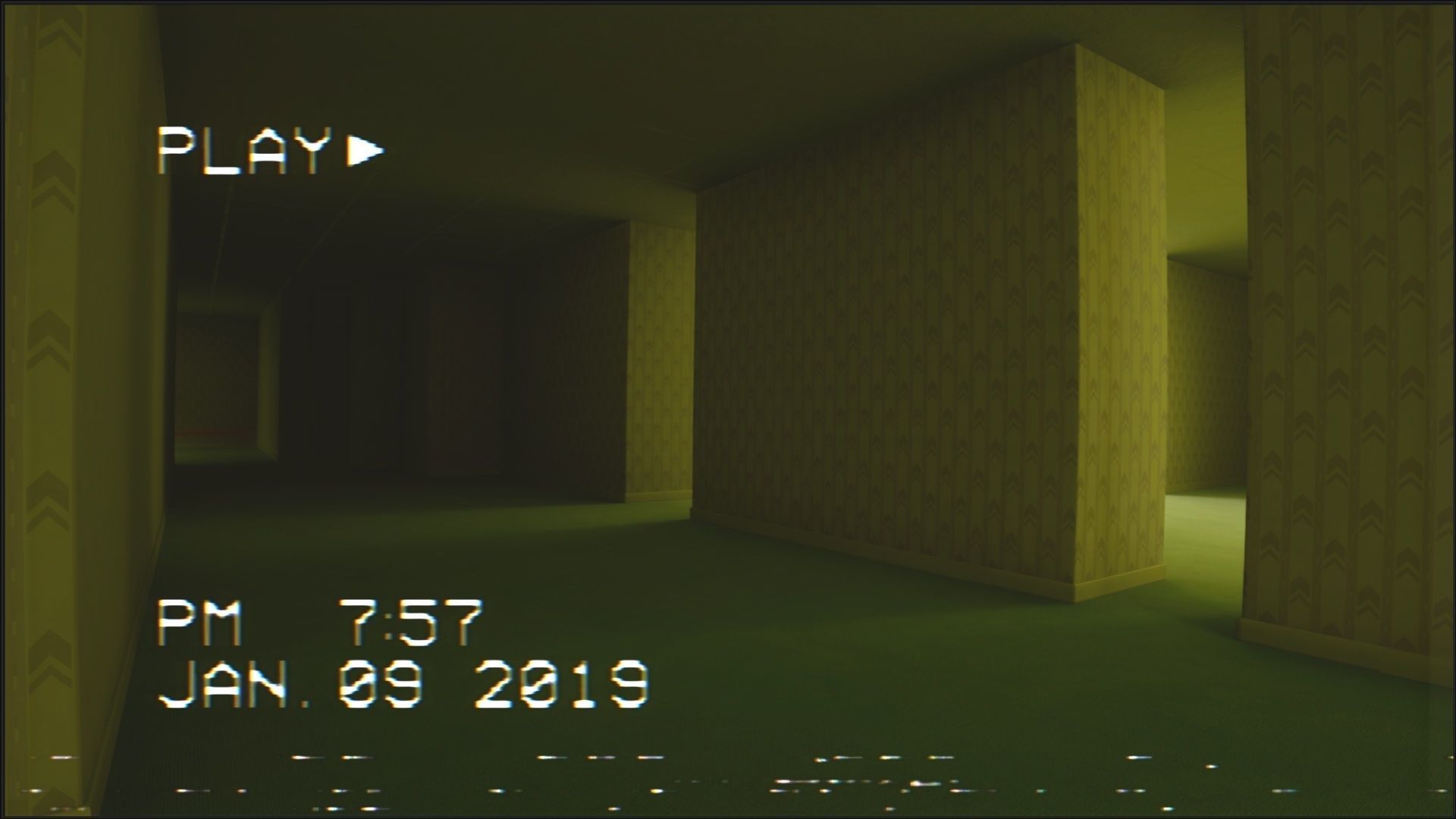 Backrooms Found Footage Horror Game Template - Unreal Engine Low-poly 3D model_27