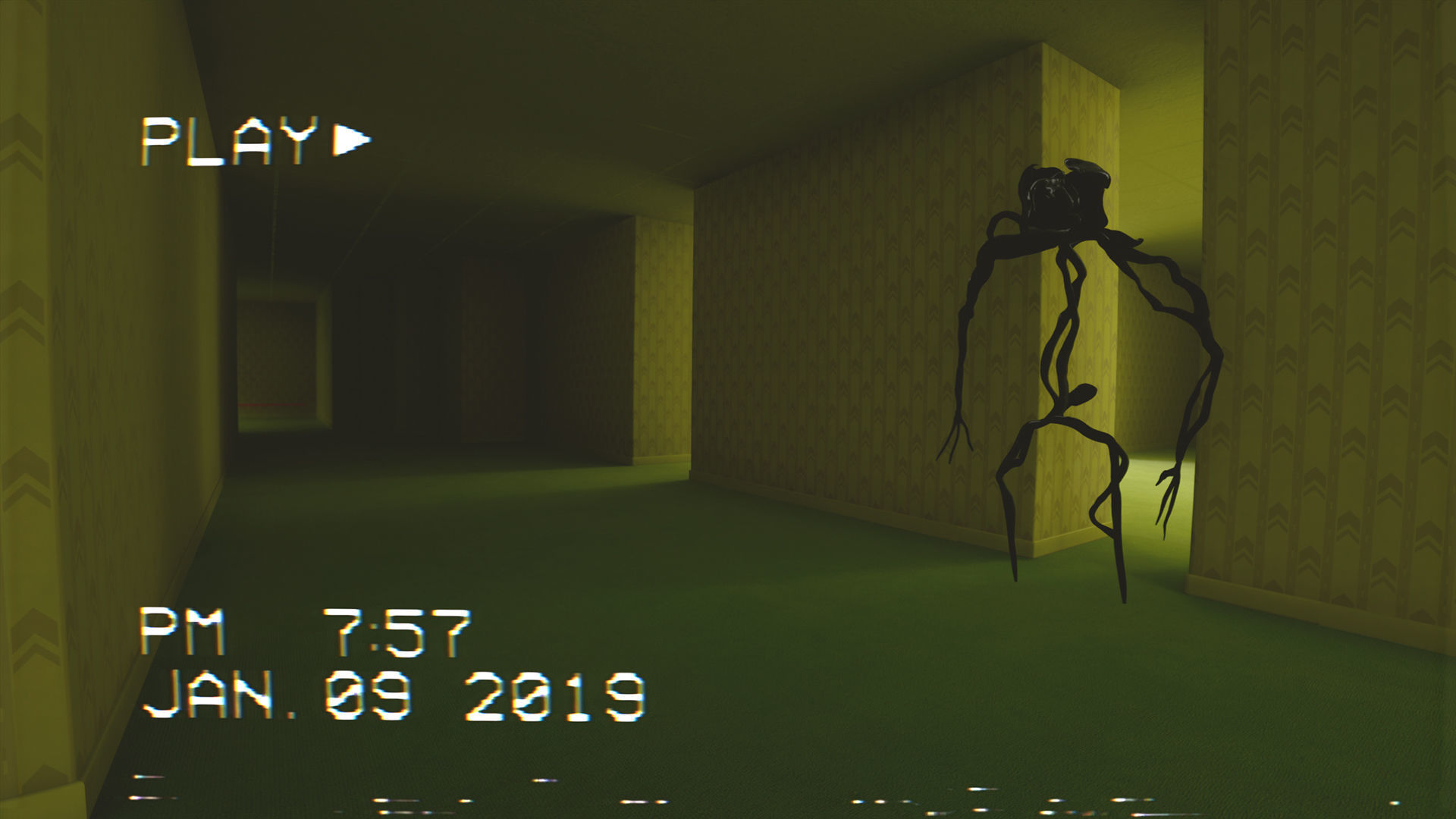 Backrooms Found Footage Horror Game Template - Unreal Engine Low-poly 3D model_3