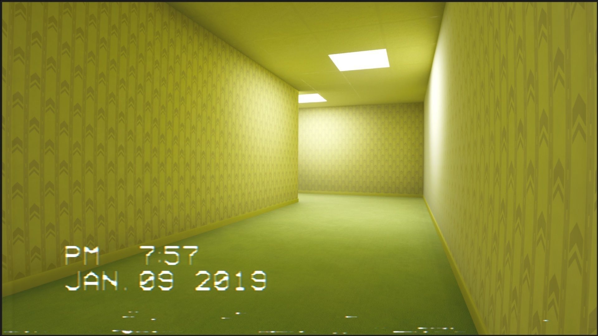 Backrooms Found Footage Horror Game Template - Unreal Engine Low-poly 3D model_20