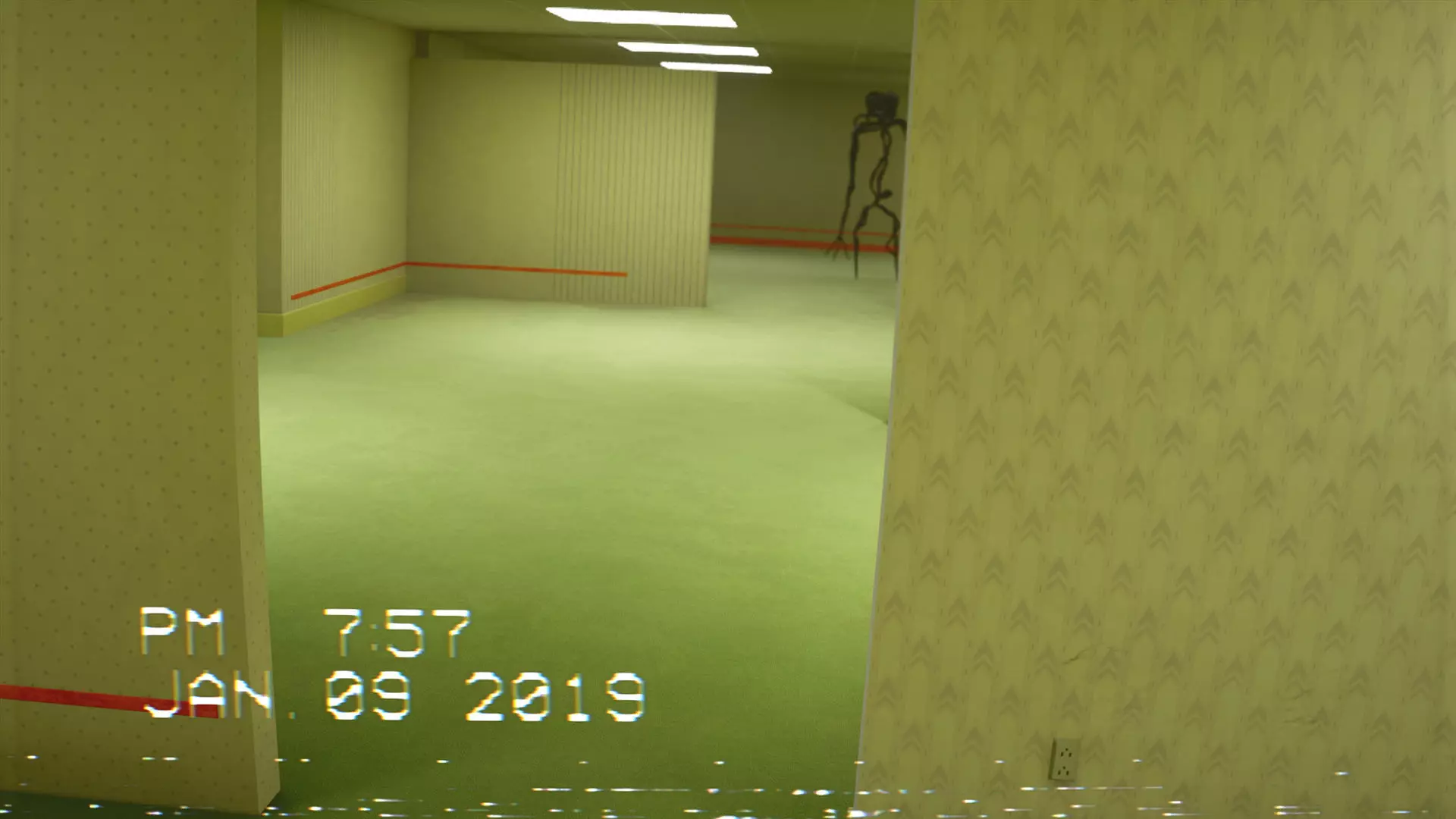 Backrooms Found Footage Horror Game Template - Unreal Engine Low-poly 3D model_0