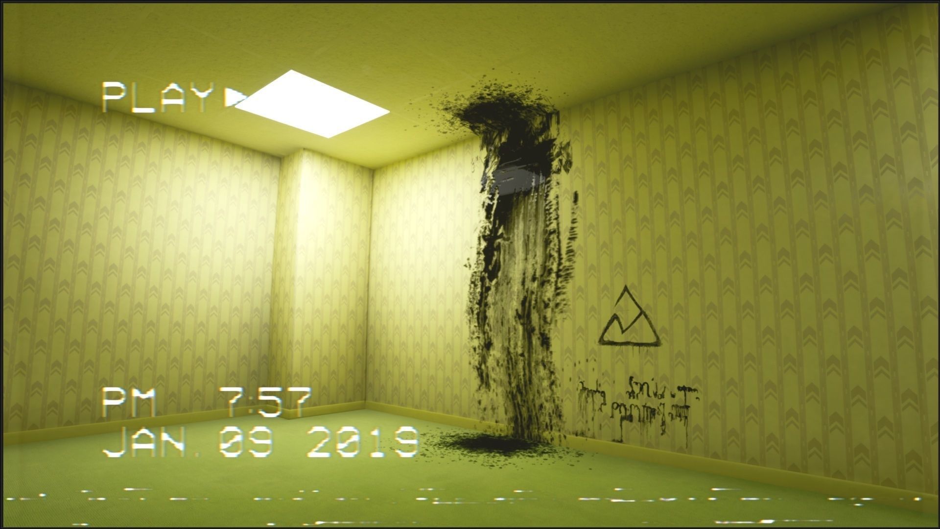Backrooms Found Footage Horror Game Template - Unreal Engine Low-poly 3D model_11