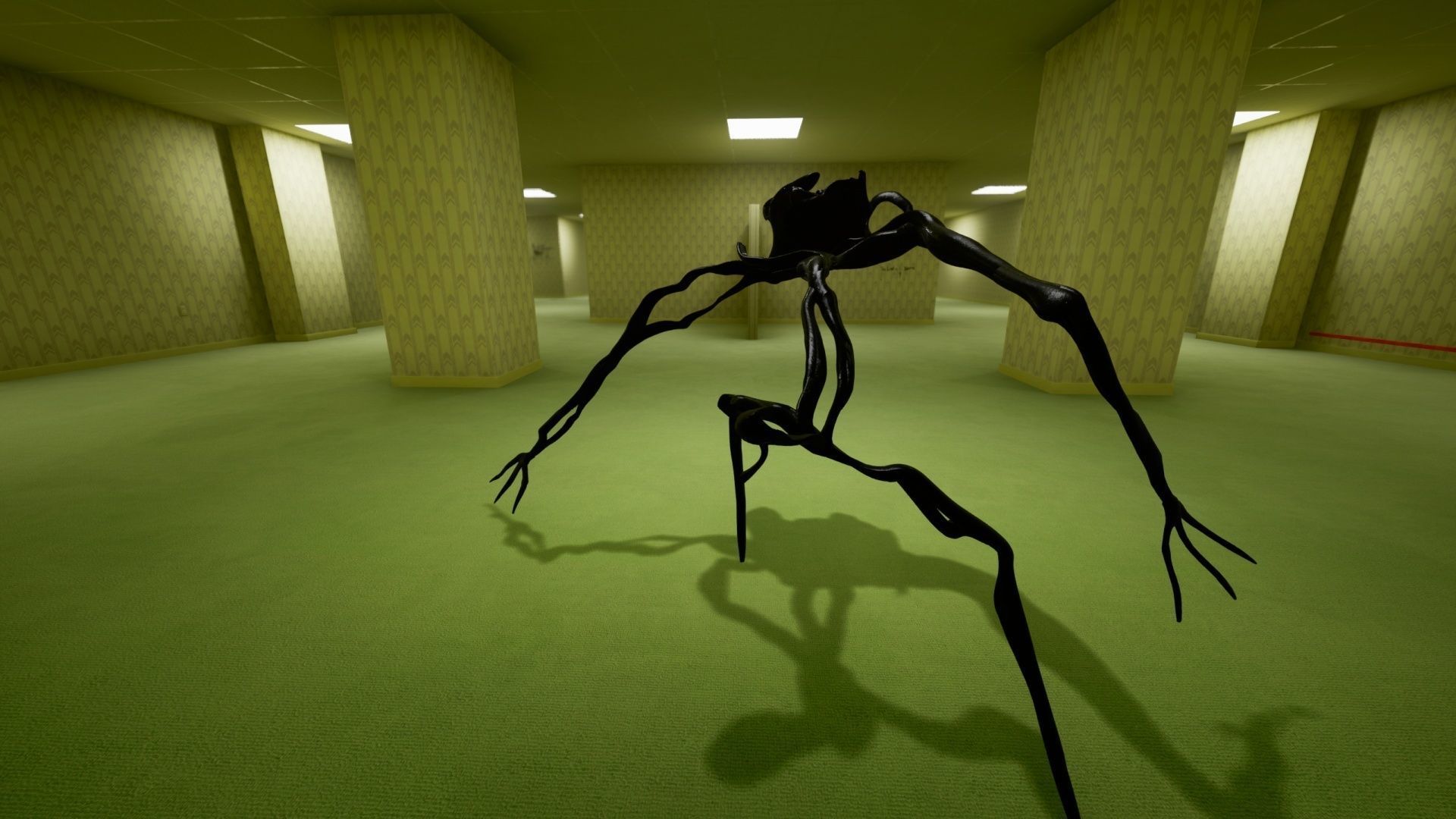 Backrooms Found Footage Horror Game Template - Unreal Engine Low-poly 3D model_12