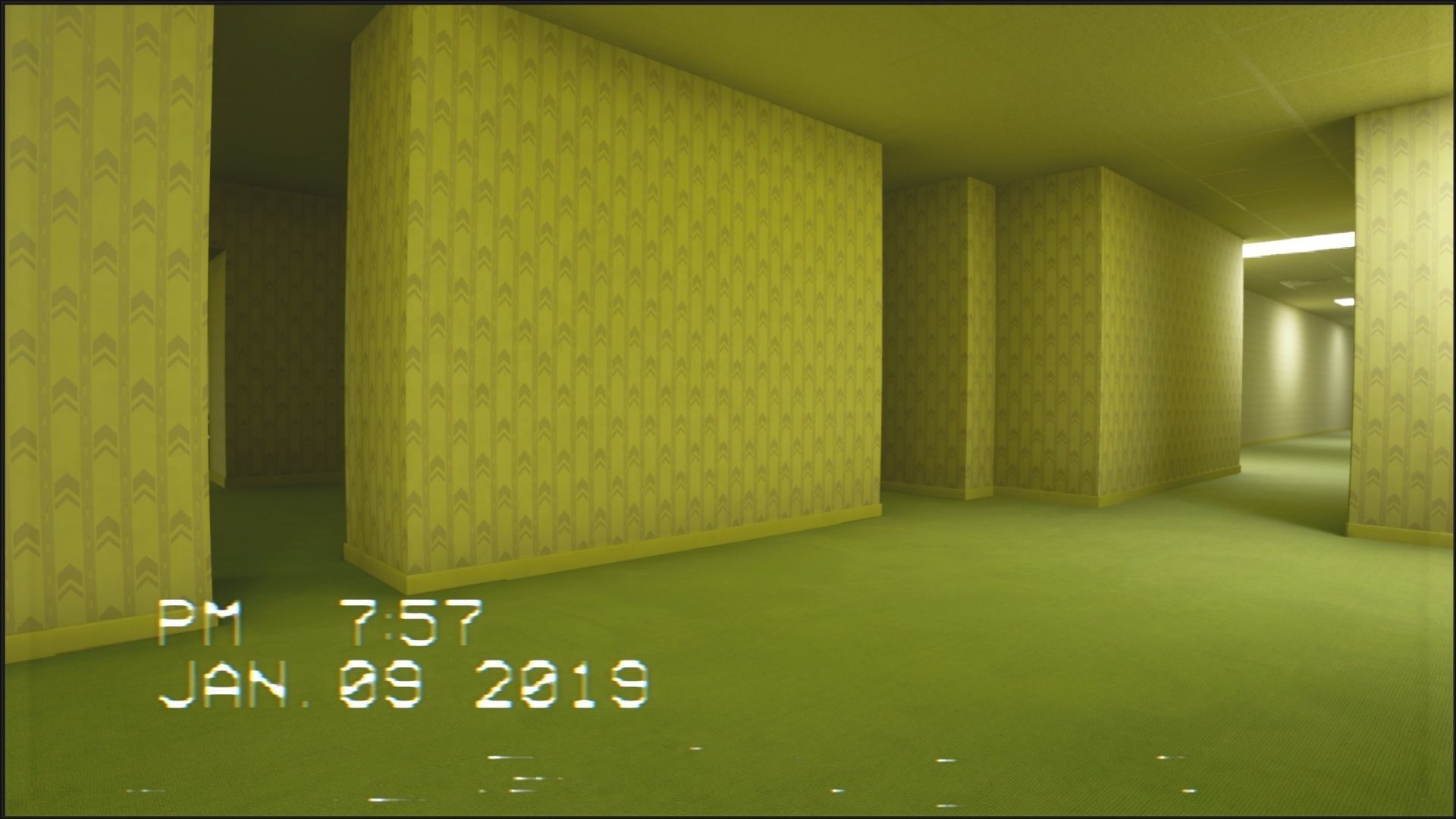 Backrooms Found Footage Horror Game Template - Unreal Engine Low-poly 3D model_25
