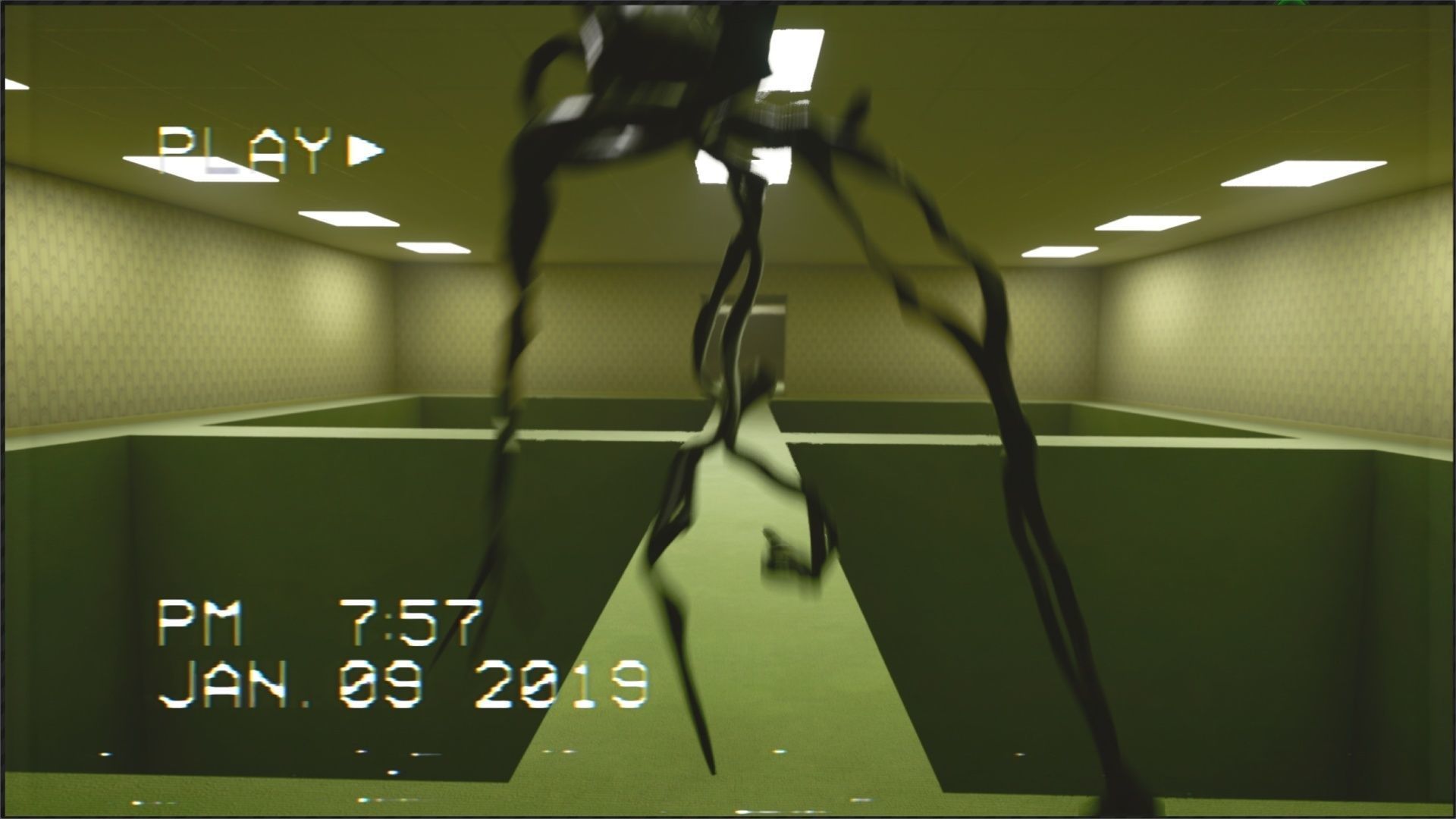 Backrooms Found Footage Horror Game Template - Unreal Engine Low-poly 3D model_6