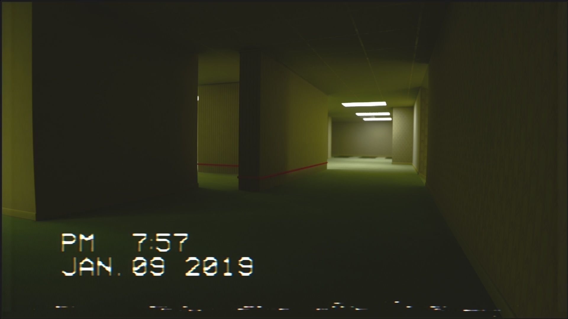 Backrooms Found Footage Horror Game Template - Unreal Engine Low-poly 3D model_19