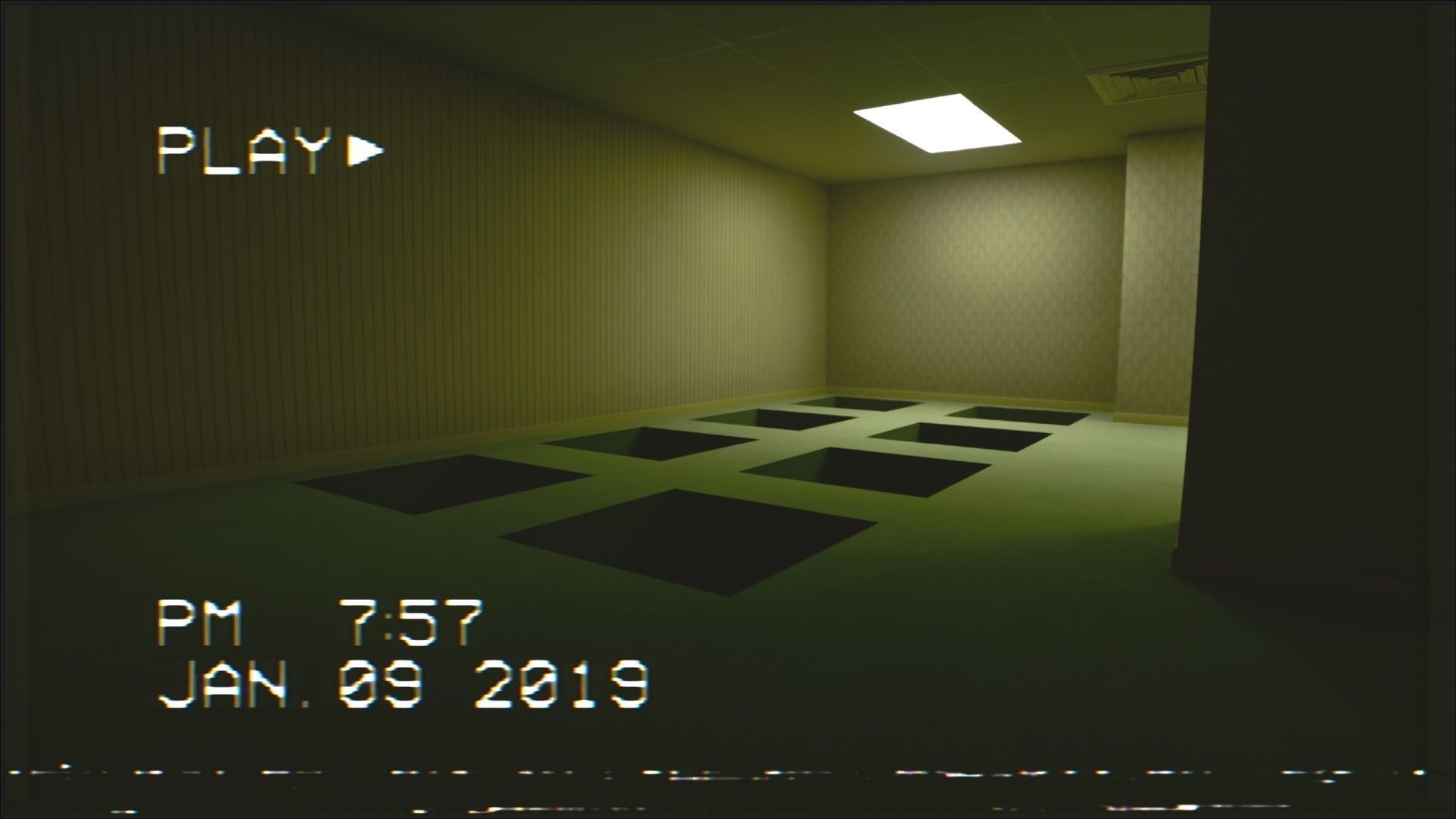 Backrooms Found Footage Horror Game Template - Unreal Engine Low-poly 3D model_21