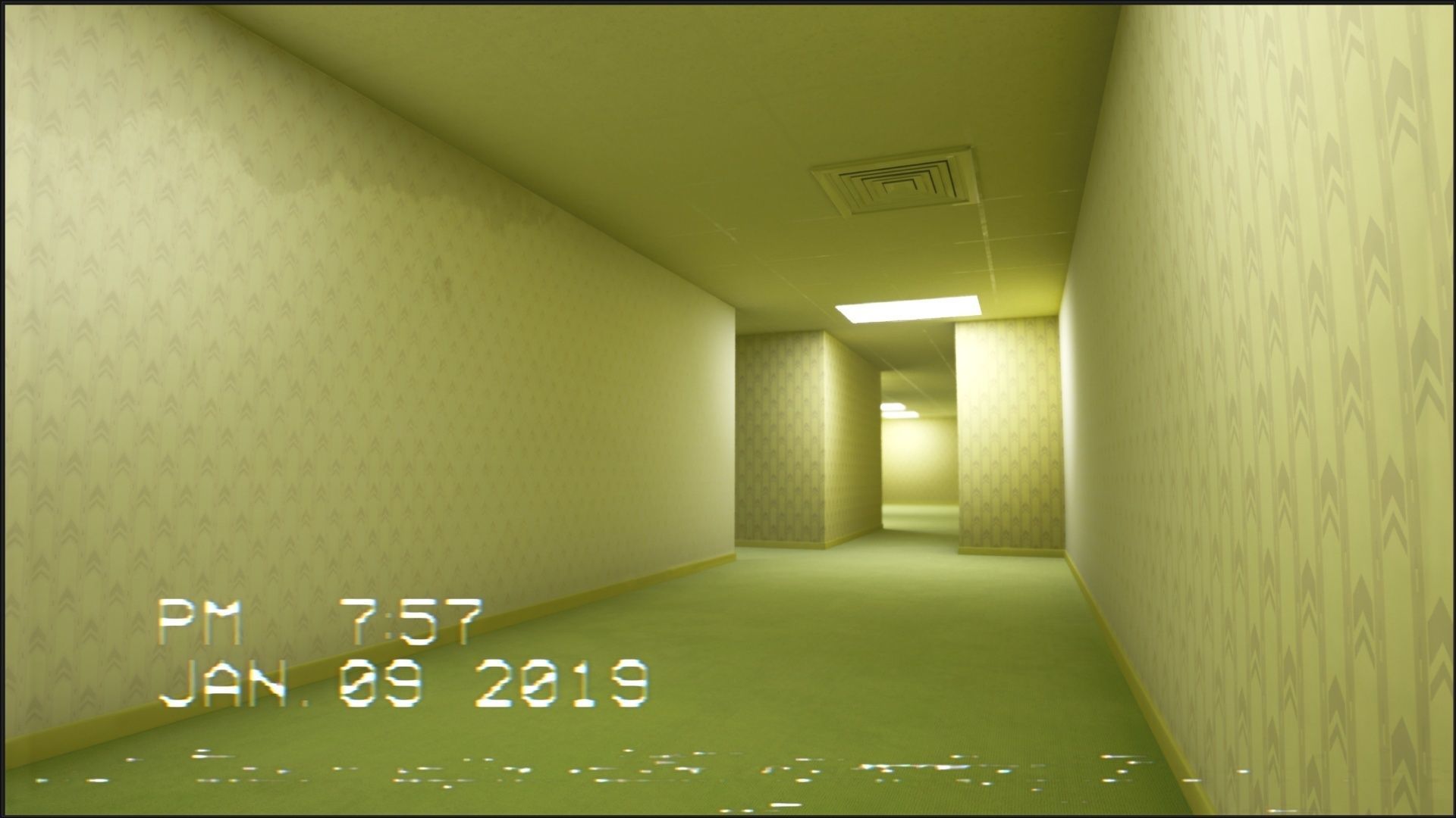 Backrooms Found Footage Horror Game Template - Unreal Engine Low-poly 3D model_24