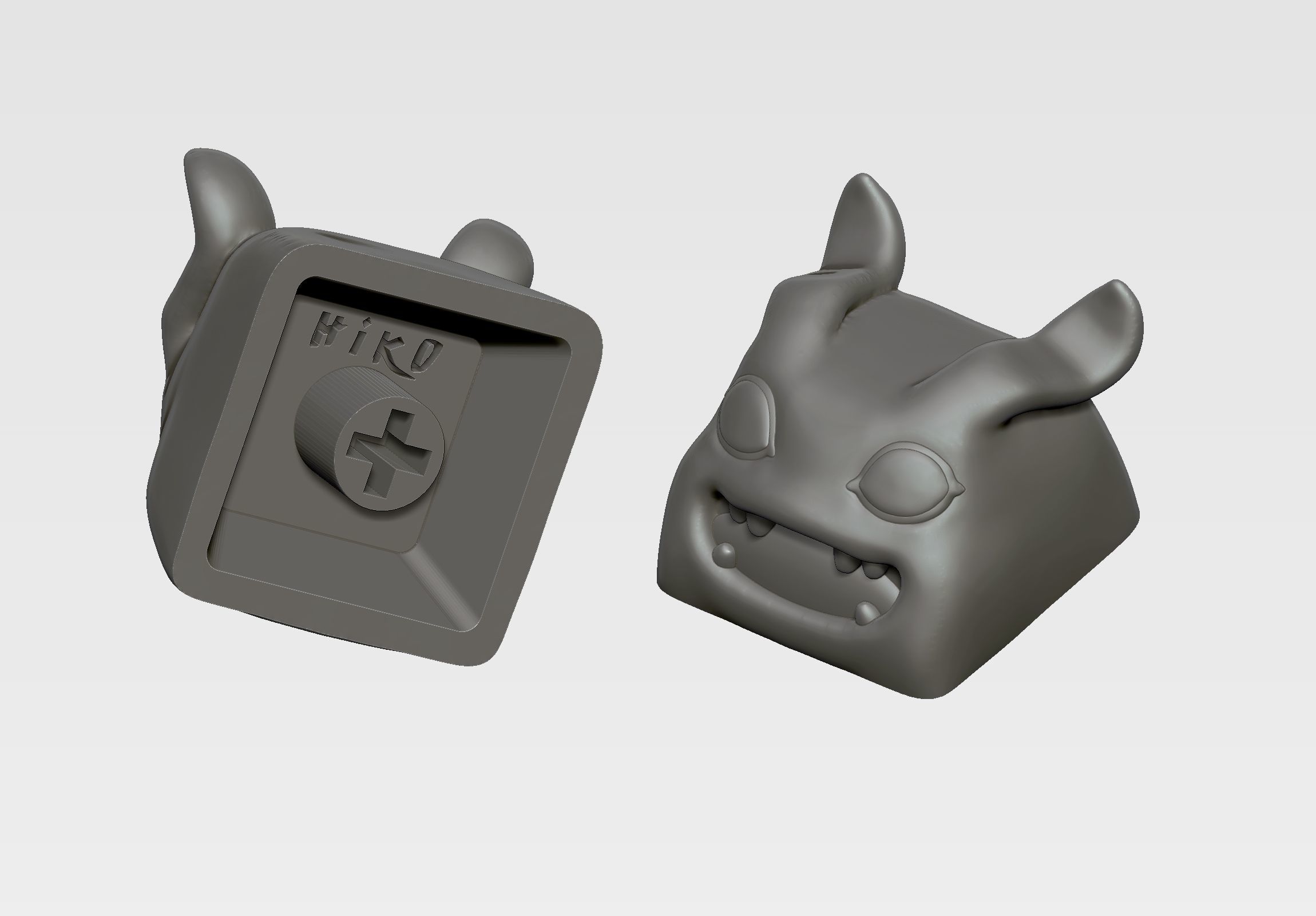 Digi Babies Vol I - Digimon collection - mechanical keyboard 3D print model_3
