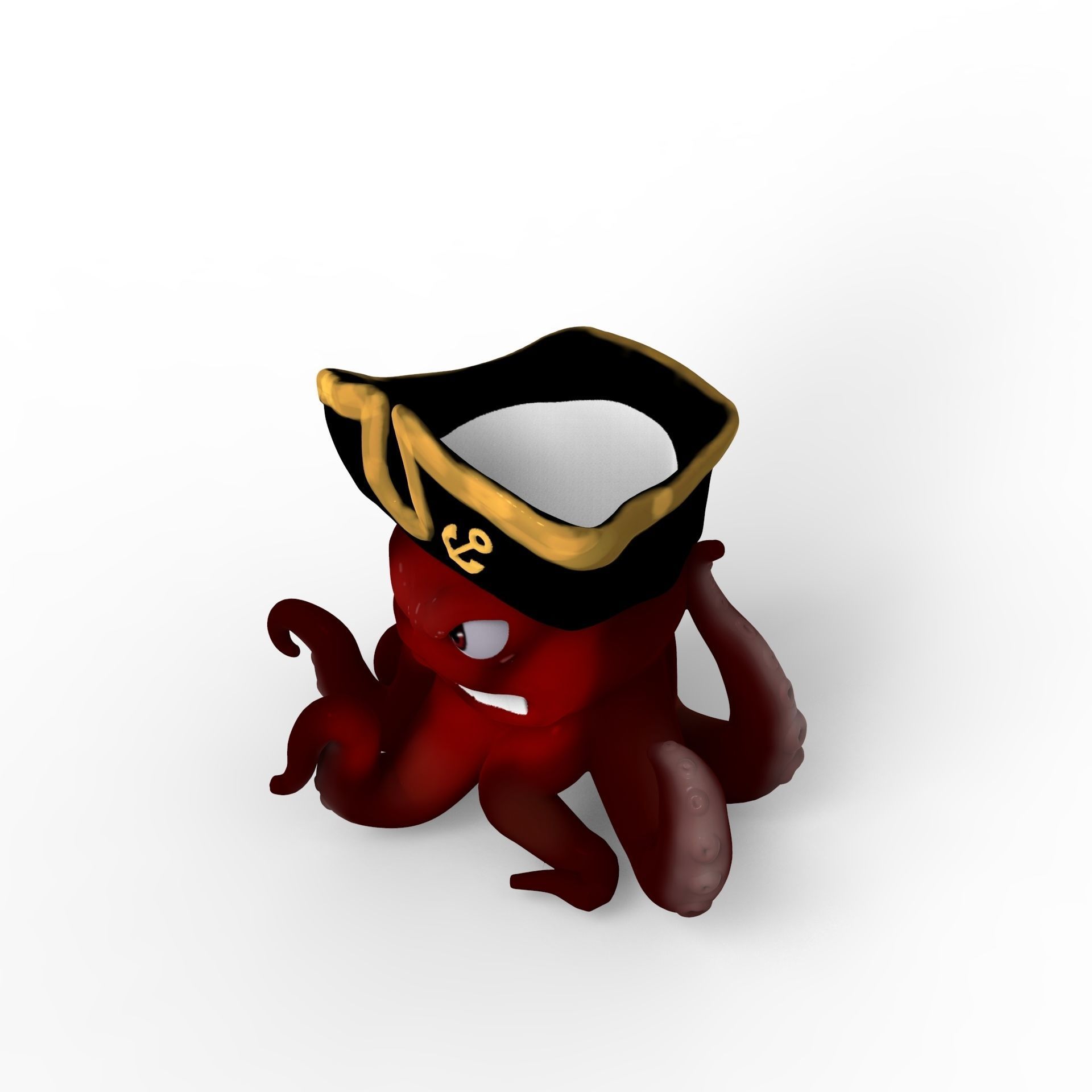 Decorative Octopus Succulent Planters- Small Plant Holder 3D print model_10