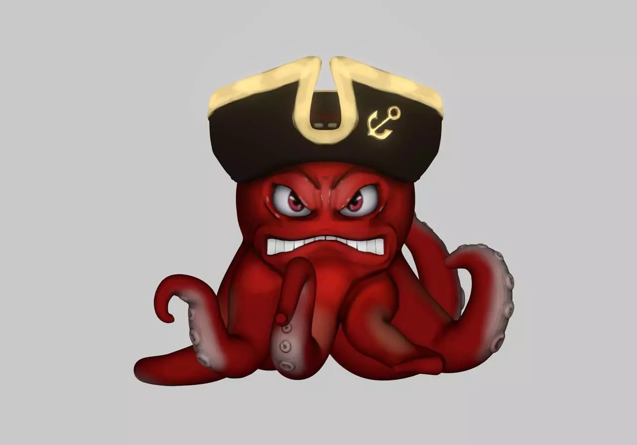 Decorative Octopus Succulent Planters- Small Plant Holder 3D print model_0