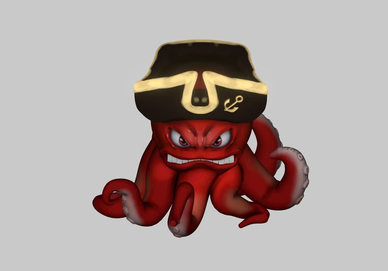 Decorative Octopus Succulent Planters- Small Plant Holder 3D print model_9