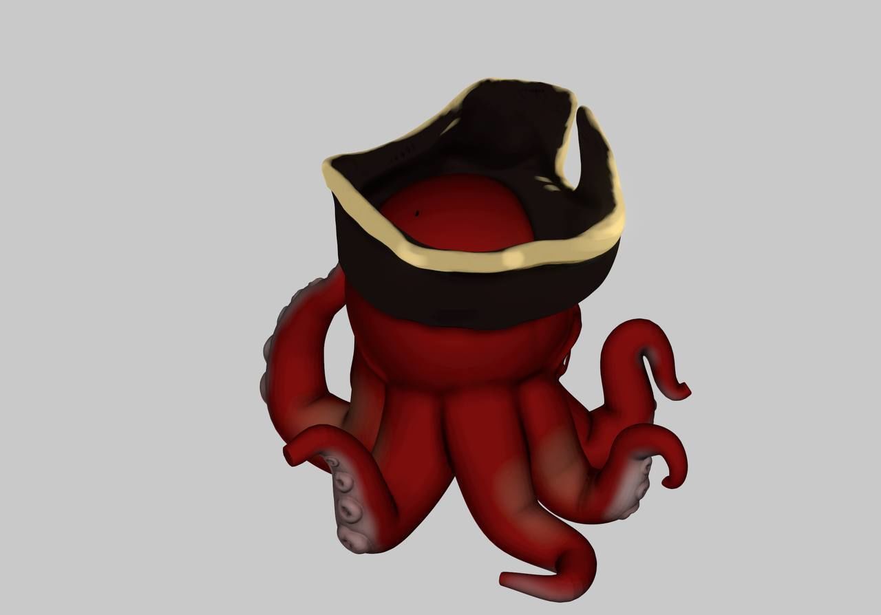 Decorative Octopus Succulent Planters- Small Plant Holder 3D print model_3