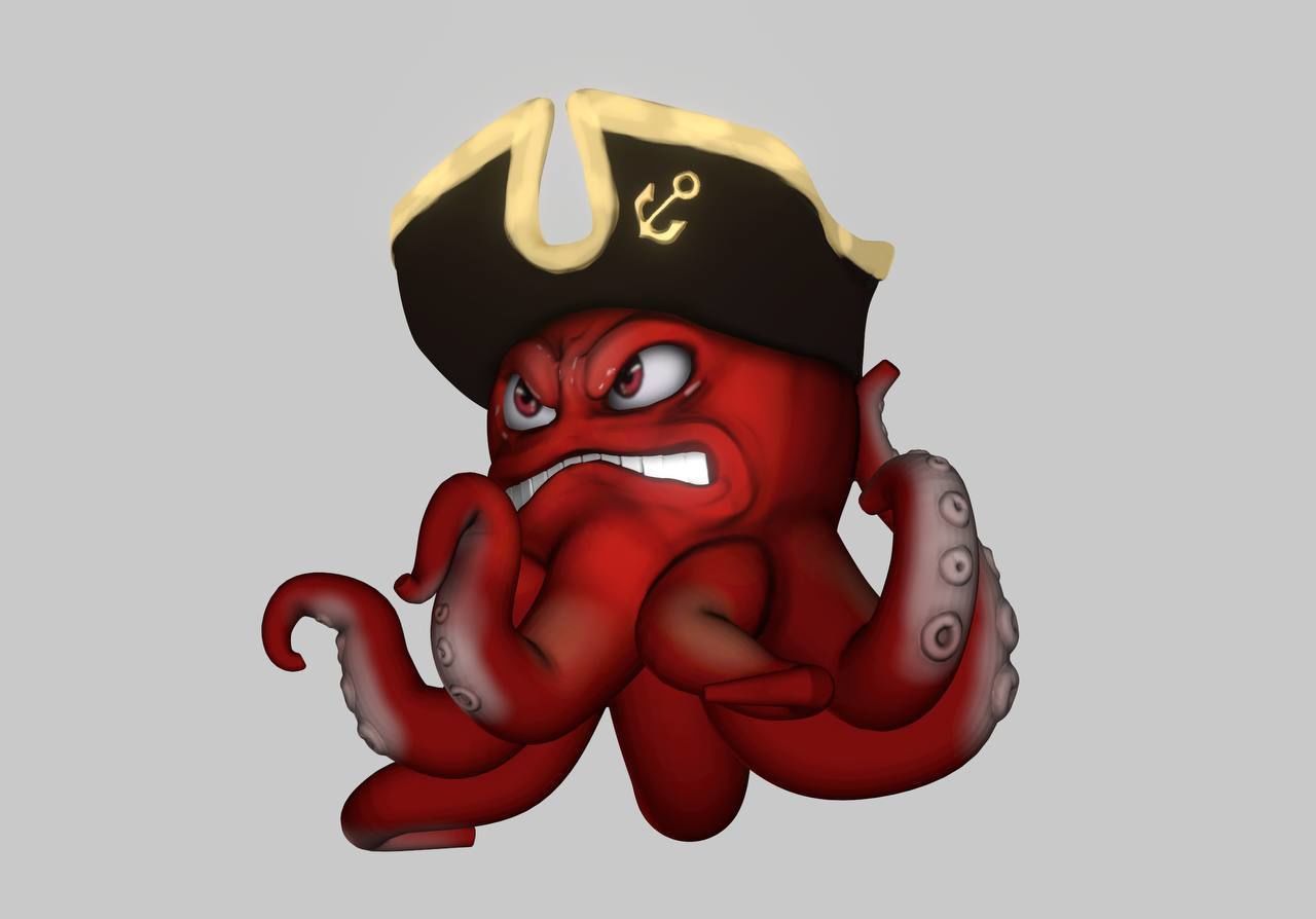 Decorative Octopus Succulent Planters- Small Plant Holder 3D print model_7