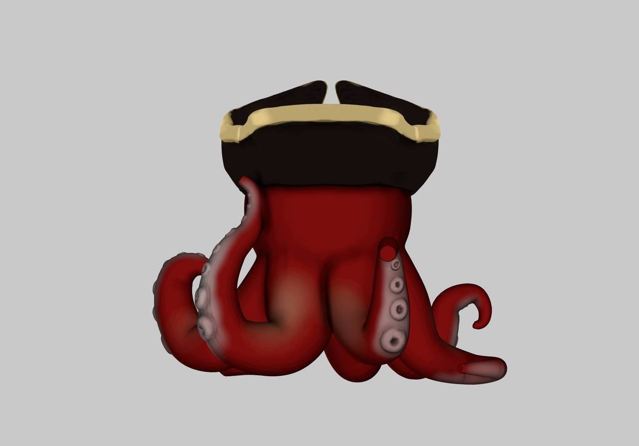 Decorative Octopus Succulent Planters- Small Plant Holder 3D print model_4