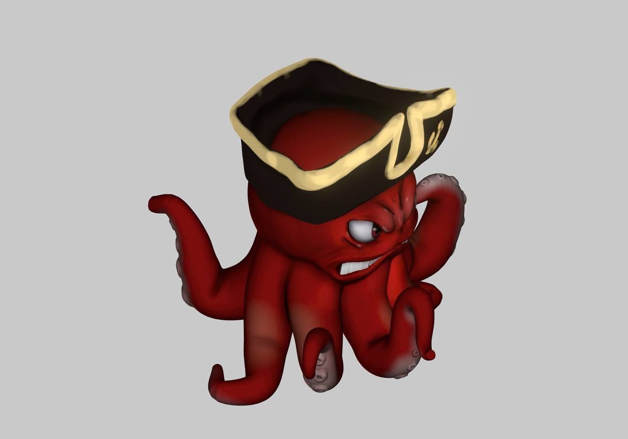 Decorative Octopus Succulent Planters- Small Plant Holder 3D print model_2