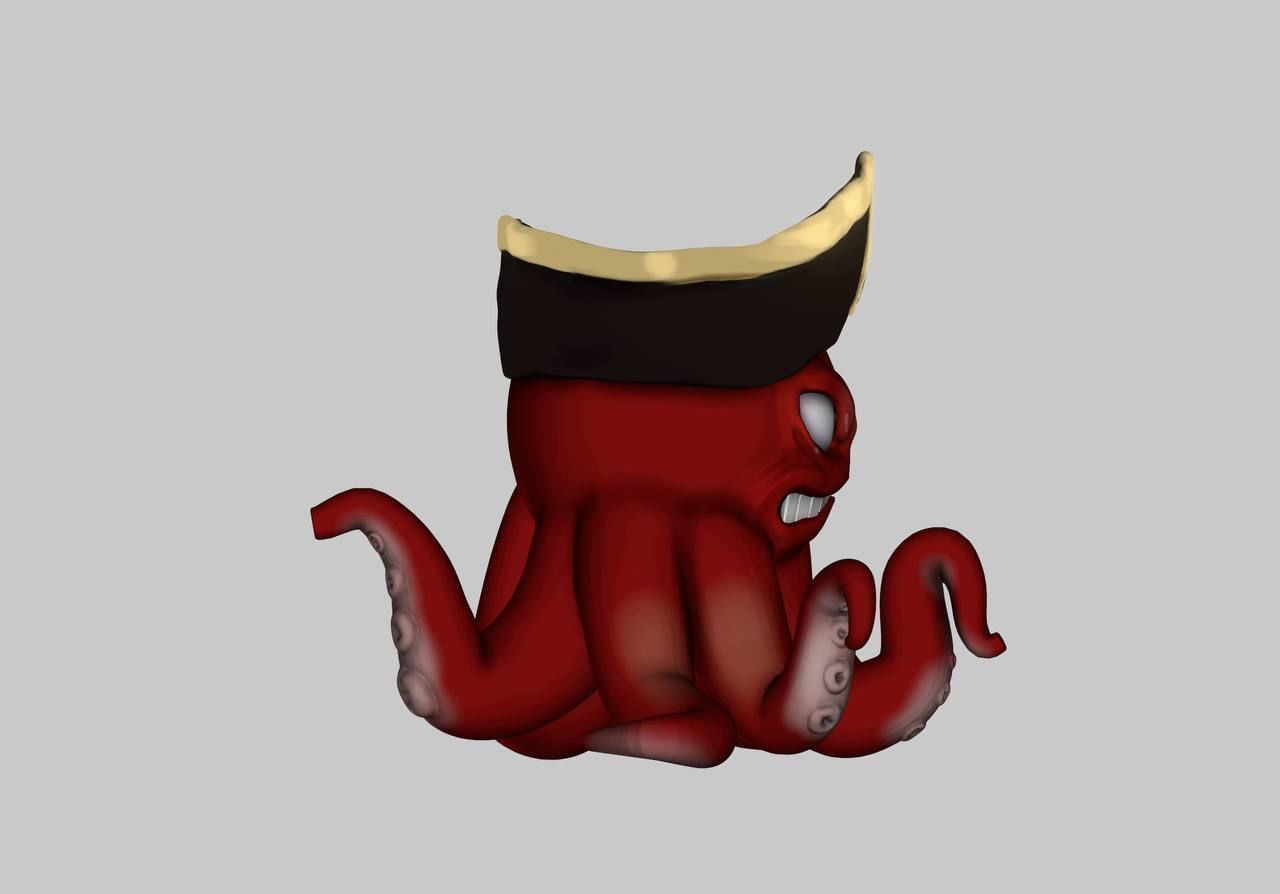 Decorative Octopus Succulent Planters- Small Plant Holder 3D print model_6