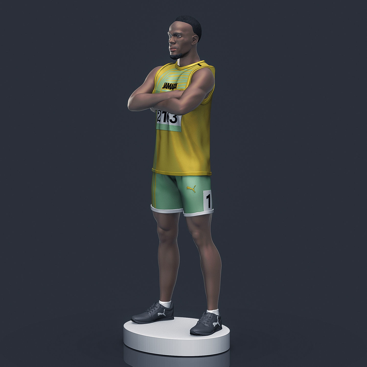  Usain Bolt 3D Printable  3D print model_5