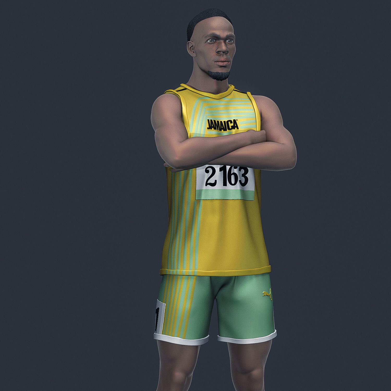  Usain Bolt 3D Printable  3D print model_9